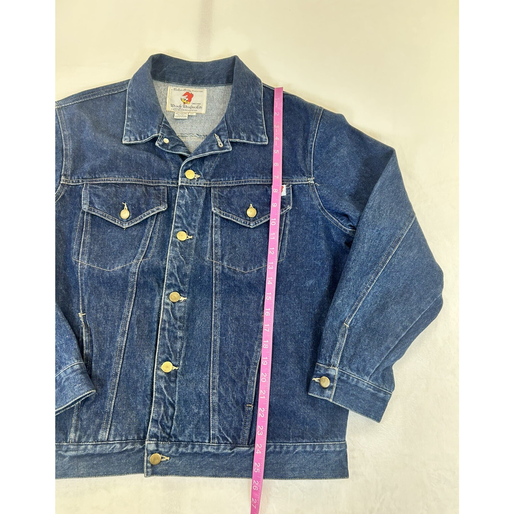 1957 Walter Lantz Woody Woodpecker Woody's Club Member Denim Jacket Sz 13 Chrty - Picture 6 of 10
